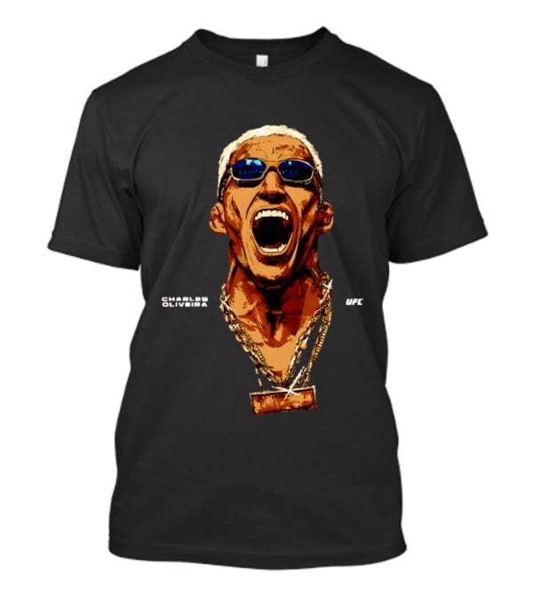 Charles Oliveira UFC Sunglasses Champion Scream T-Shirt