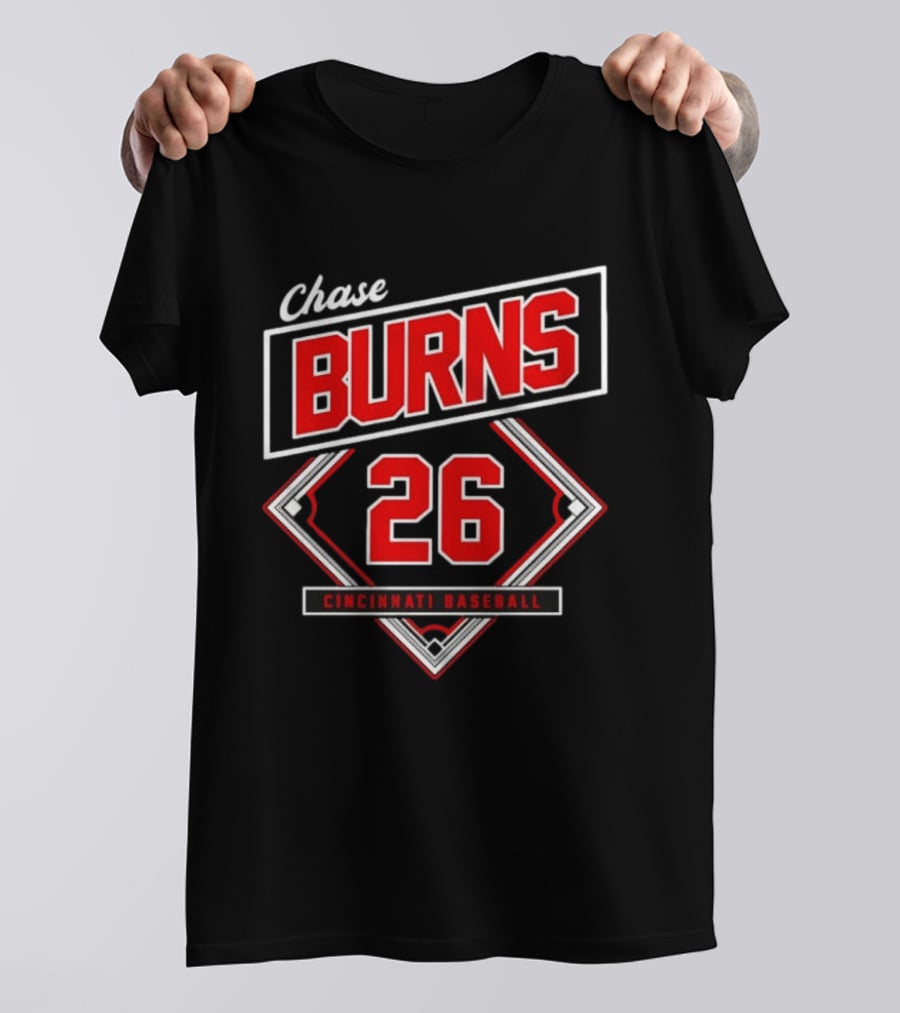 Chase Burns 26 Cincinnati Baseball Reds MLB Classic Diamond T-Shirt