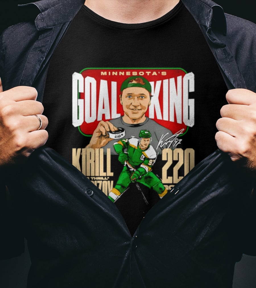 Minnesota's Goal King Kirill Kaprizov 220 Goals T-Shirt