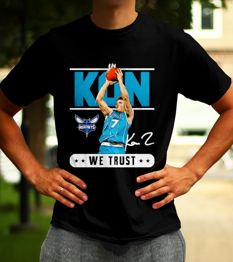 Kon Knueppel Charlotte Hornets Basketball We Trust T-Shirt