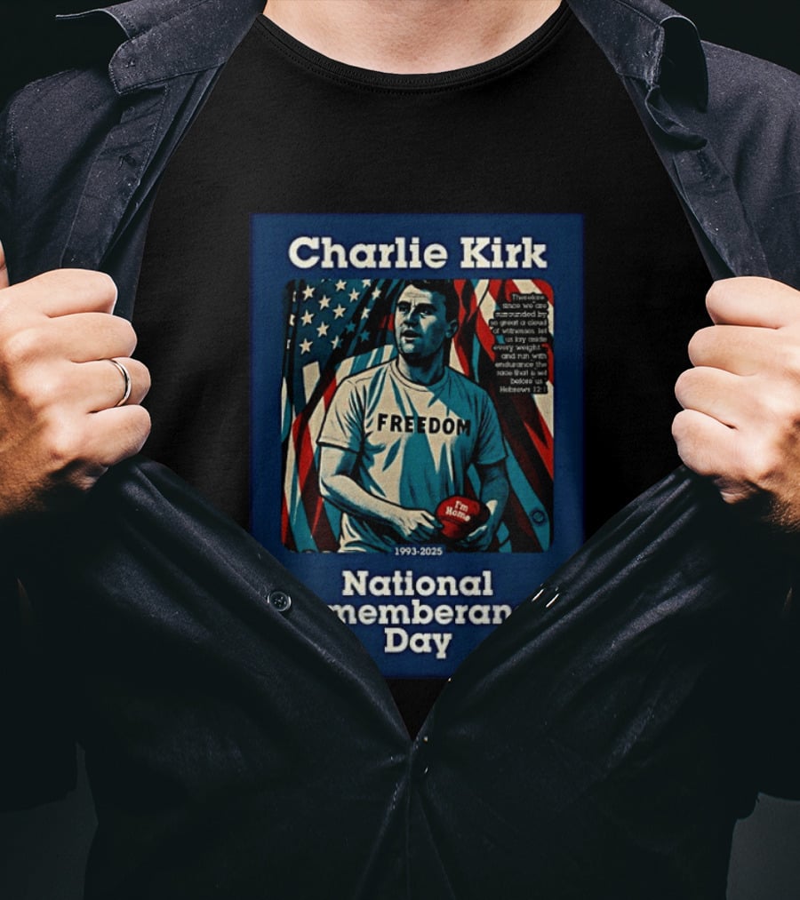 Charlie Kirk Freedom National Remembrance Day 1993 2025 T-Shirt