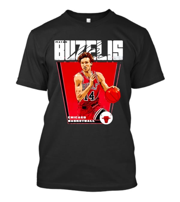 Matas Buzelis Chicago Basketball Bulls 14 T-Shirt