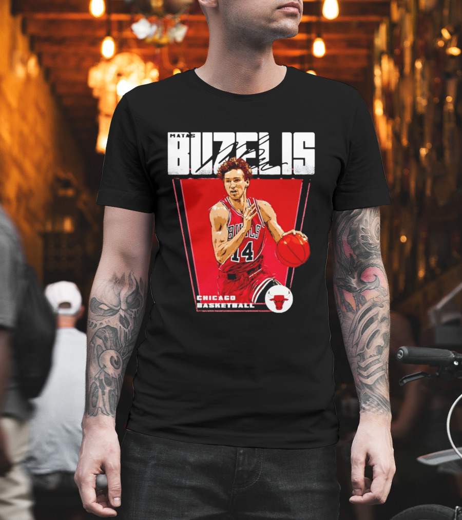 Matas Buzelis Chicago Basketball Bulls 14 T-Shirt