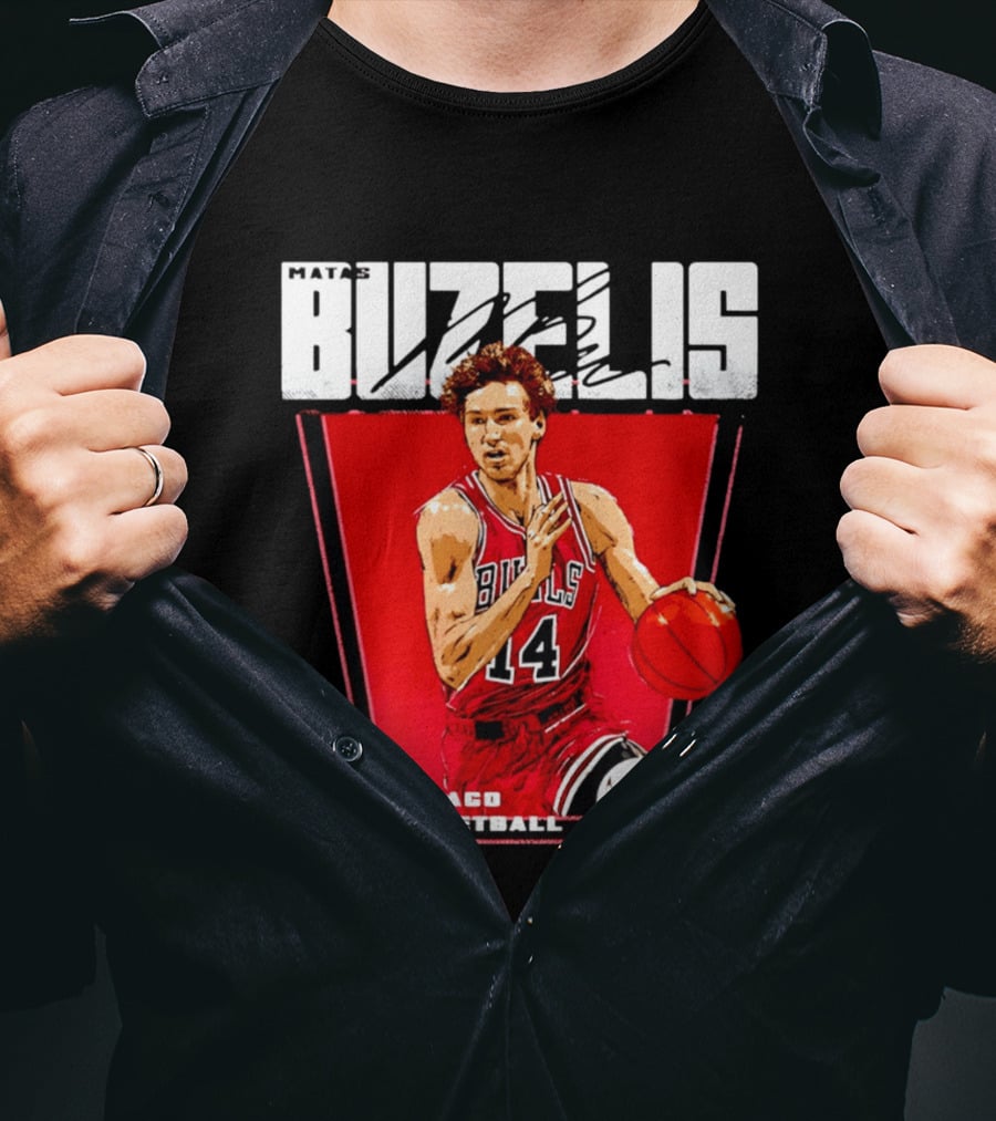 Matas Buzelis Chicago Basketball Bulls 14 T-Shirt