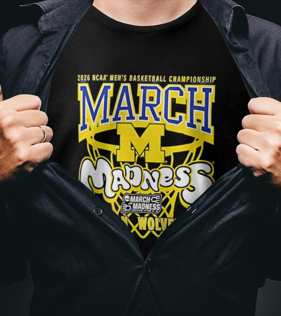 2026 NCAA Men's Basketball Championship March Madness Michigan Wolverines T-Shirt