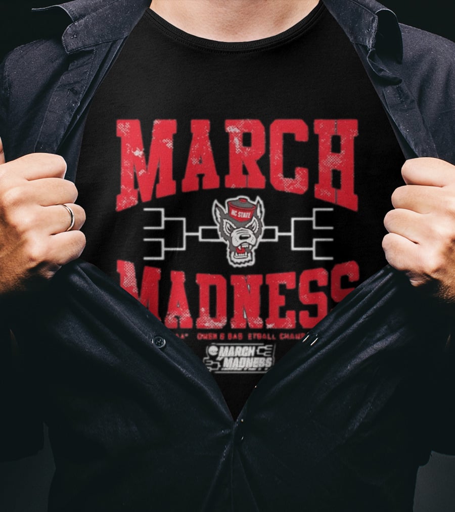 NC State Wolfpack March Madness 2026 Bracket Challenge T-Shirt