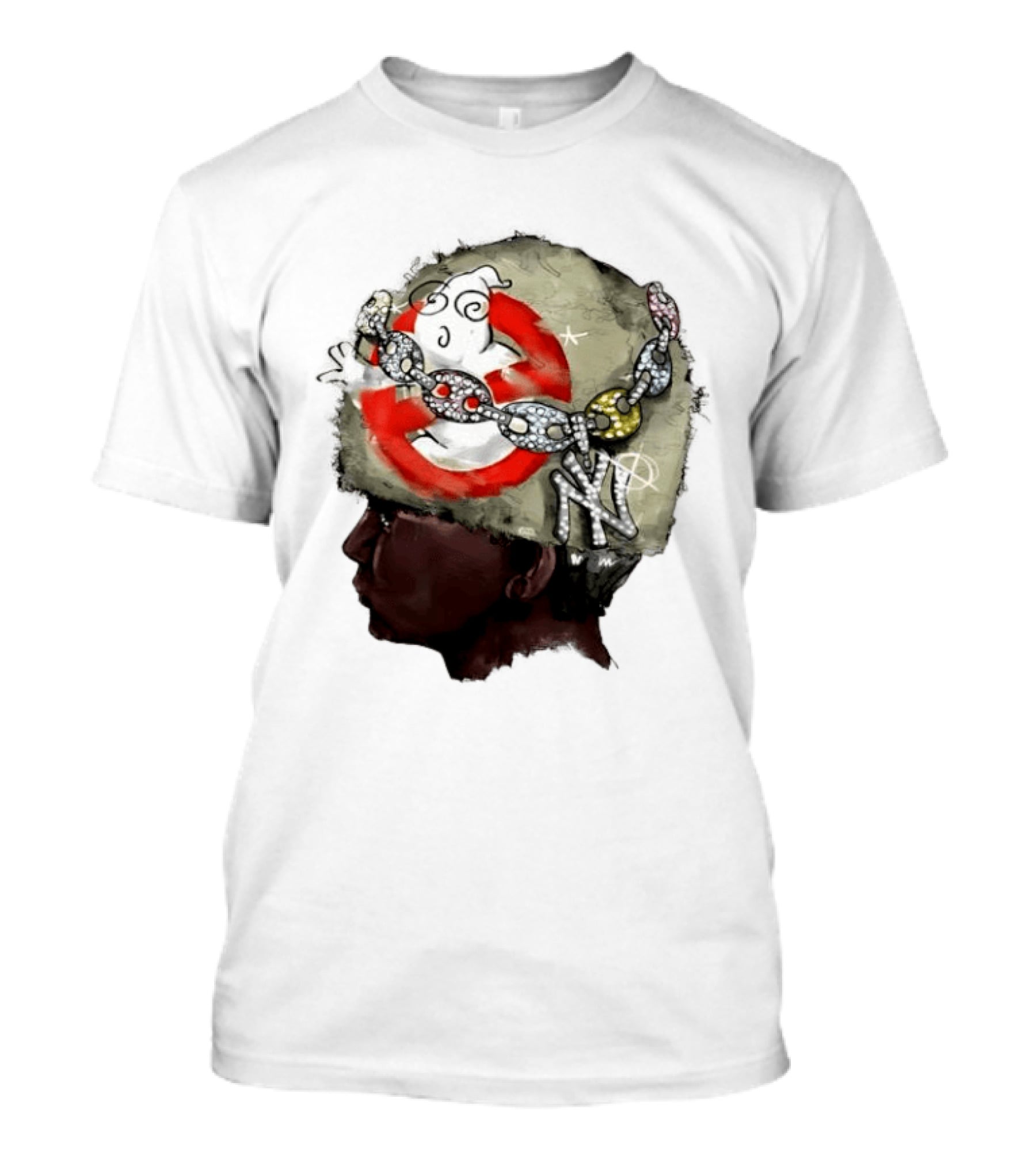 Swag Stealer Album Ghostbusters Chain Art NY Yankees T-Shirt