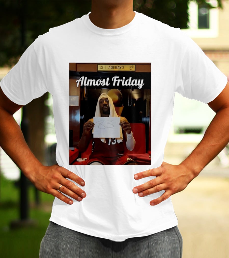 Almost Friday Bam Adebayo 83 Points Locker Room Moment T-Shirt