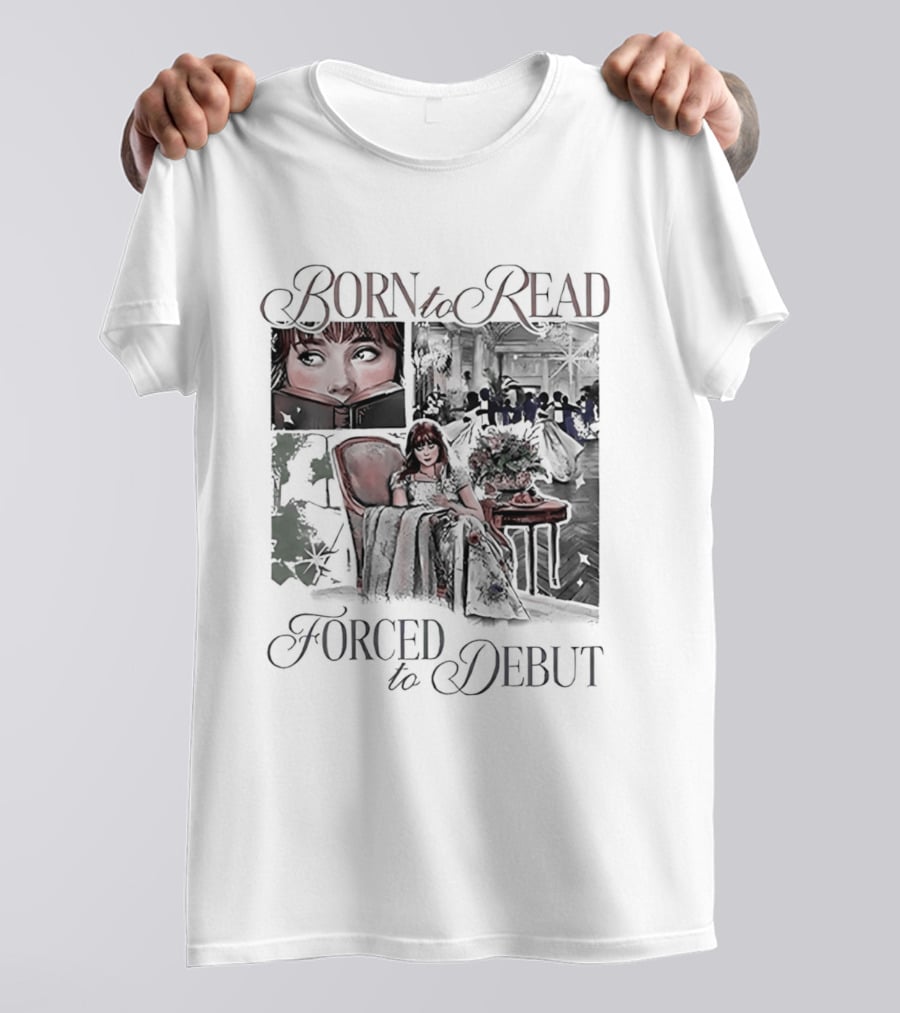 Born To Read Forced To Debut Eloise Bridgerton Vintage Aesthetic Literature T-Shirt