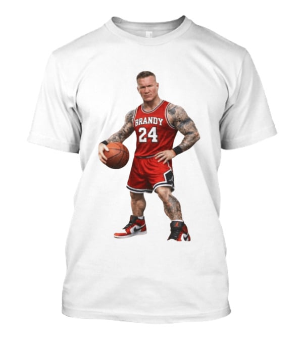 Brandy 24 Basketball Player Jordan Style Tattooed Athlete T-Shirt