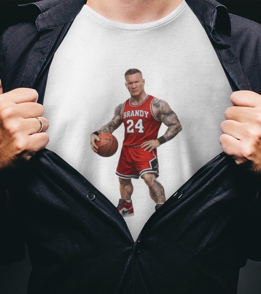 Brandy 24 Basketball Player Jordan Style Tattooed Athlete T-Shirt