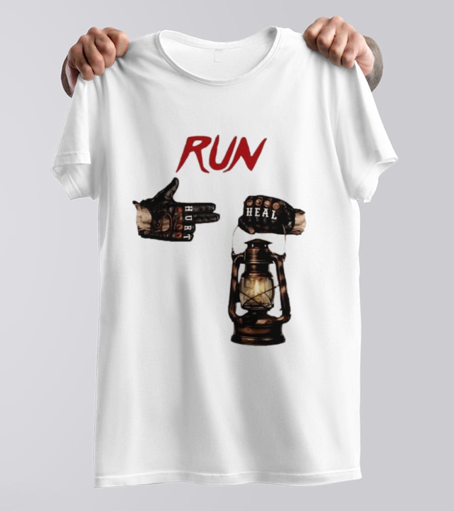 RUN Bray Wyatt Hurt Heal Lantern Mashup T-Shirt