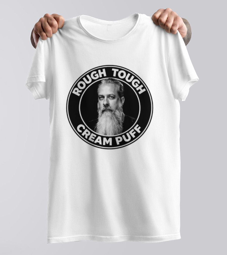 Rough Tough Cream Puff Bearded Man Circular T-Shirt