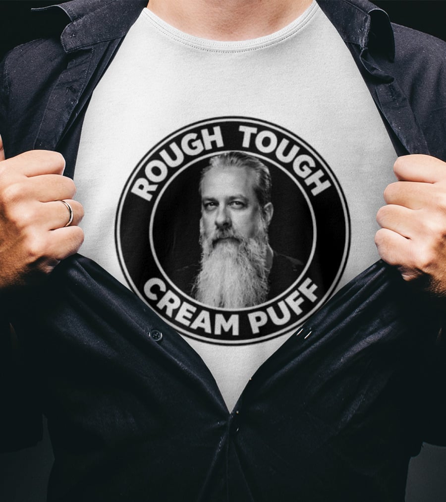 Rough Tough Cream Puff Bearded Man Circular T-Shirt