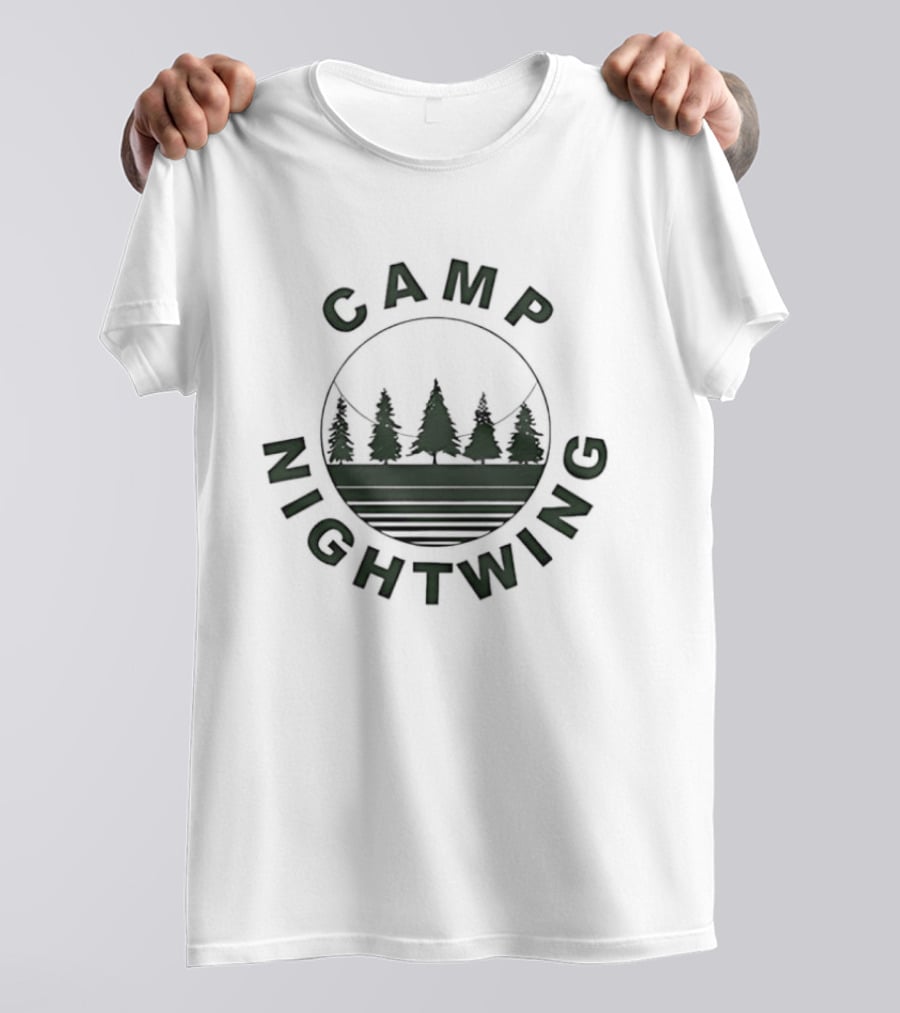Camp Nightwing Fear Street Part 2 1978 Retro Trees T-Shirt
