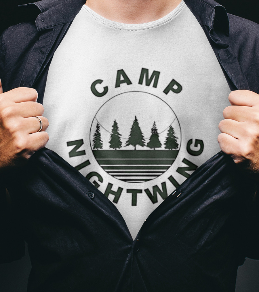 Camp Nightwing Fear Street Part 2 1978 Retro Trees T-Shirt