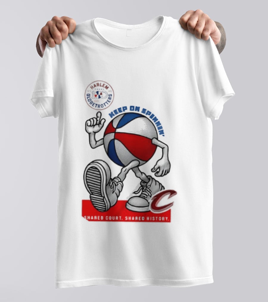Cleveland Cavaliers Keep On Spennim Shared Court Shared History Basketball T-Shirt