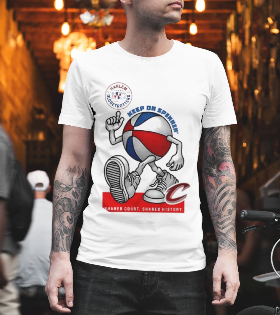 Cleveland Cavaliers Keep On Spennim Shared Court Shared History Basketball T-Shirt