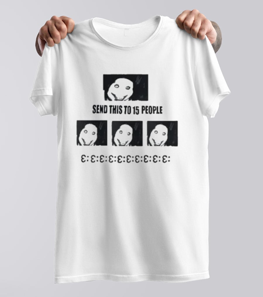Top Send This To 15 People Jeff The Killer Creepy Smiley Faces T-Shirt