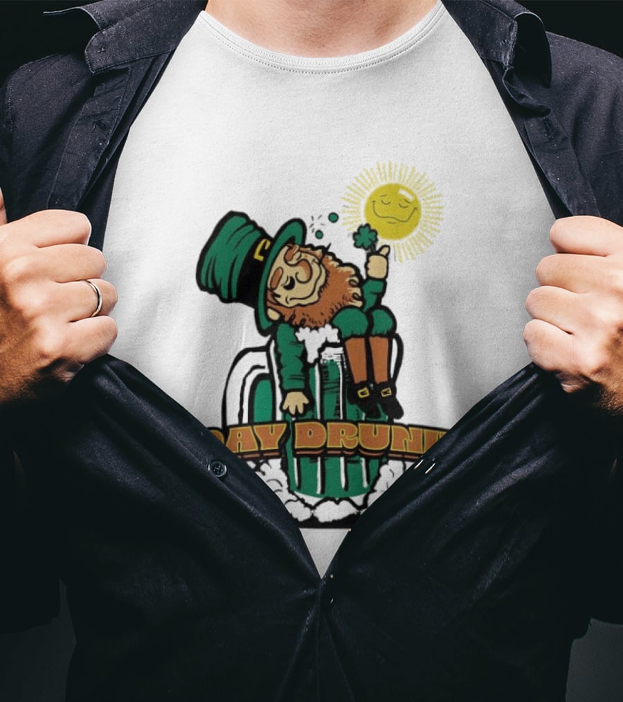 Day Drunk Leprechaun St. Patrick's Day Funny Irish Celebration T-Shirt