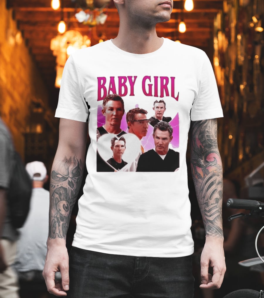 BABY GIRL Dr. Jack Abbot Collage Fashion Trend T-Shirt