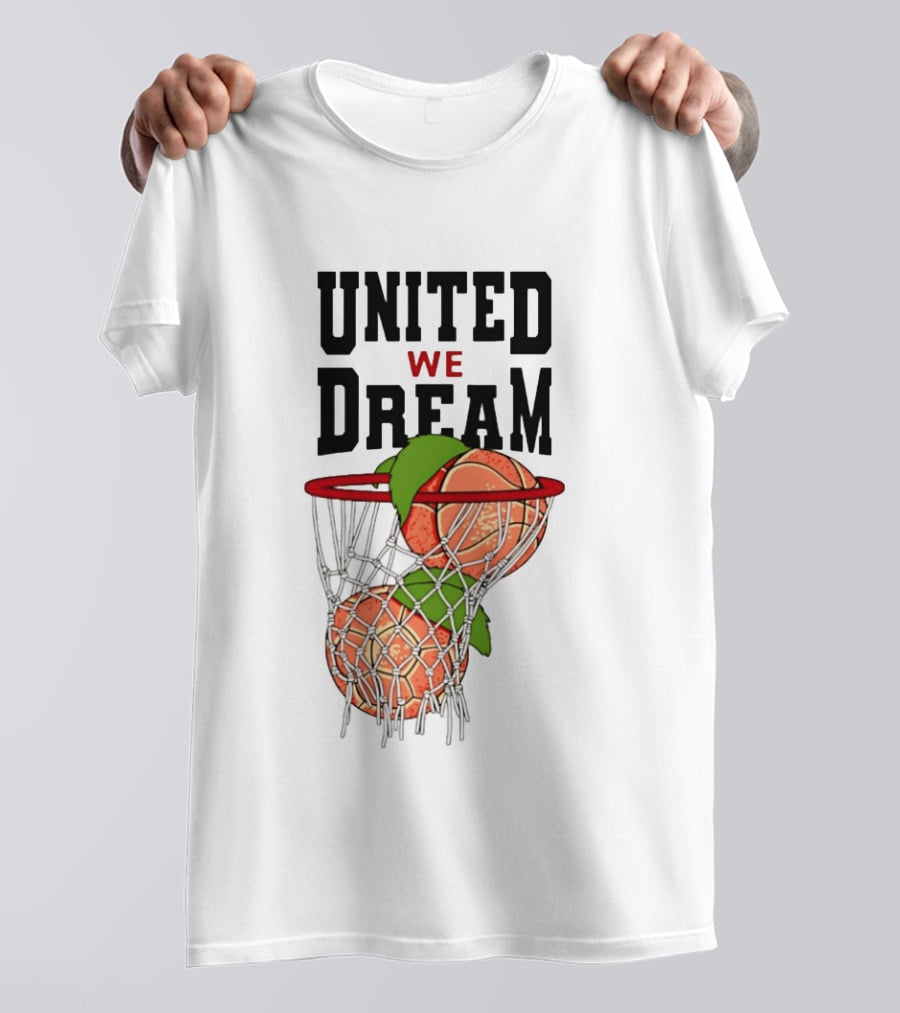 United We Dream Basketball Peach In Net 2026 T-Shirt