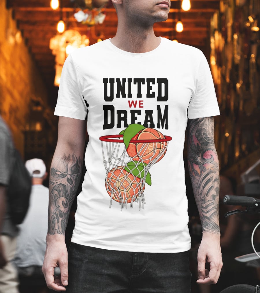 United We Dream Basketball Peach In Net 2026 T-Shirt