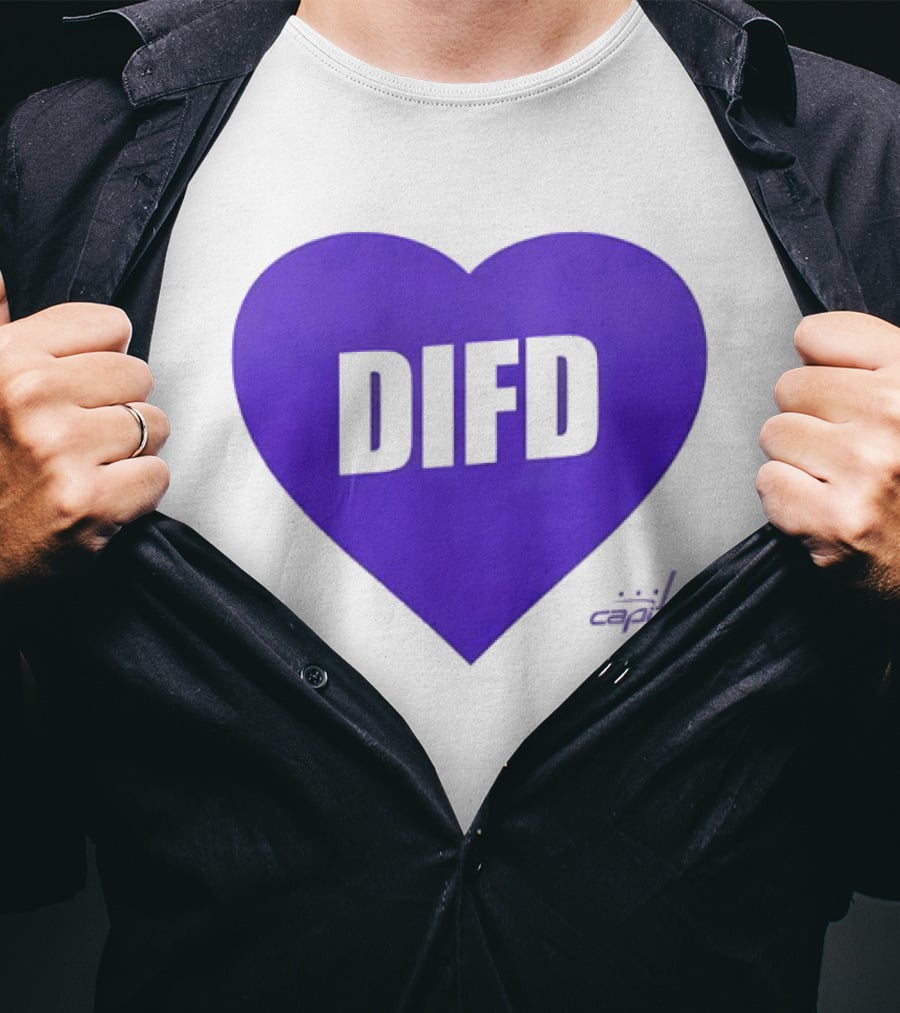 Washington Capitals DIFD Purple Heart T-Shirt