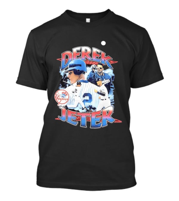 New York Yankees Derek Jeter Legendary Collage Player Yankees T-Shirt