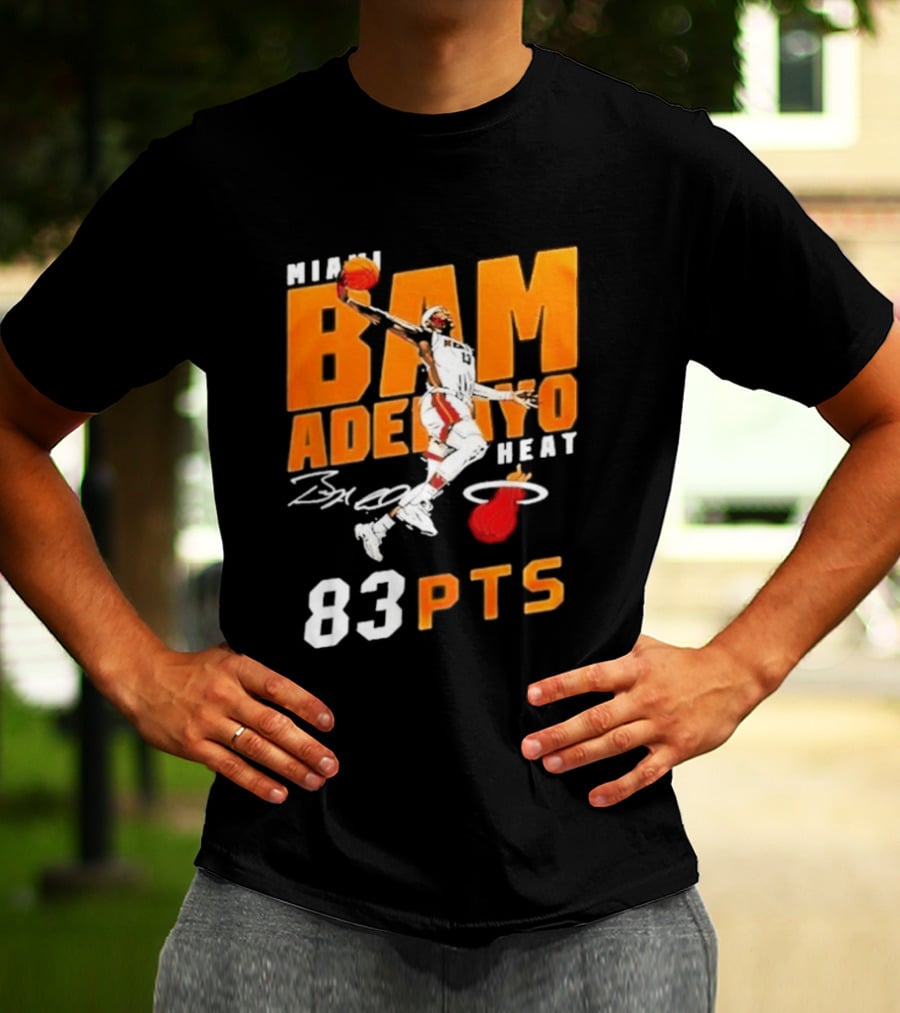 Miami Heat Bam Adebayo 83 Points Celebration T-Shirt