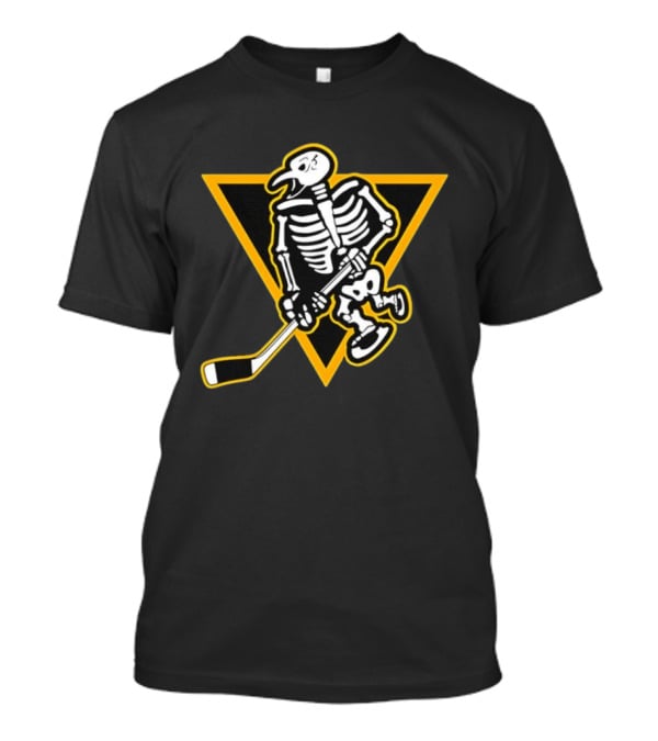 Pittsburgh Penguins Skeleton Hockey NHL Skull T-Shirt