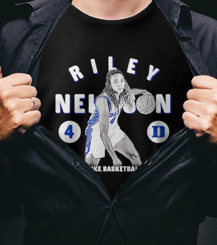 Riley Nelson 4 Duke Basketball Blue Devils NCAA 2026 T-Shirt