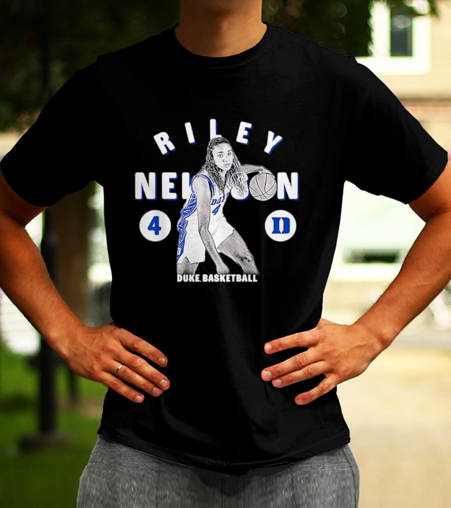 Riley Nelson 4 Duke Basketball Blue Devils NCAA 2026 T-Shirt