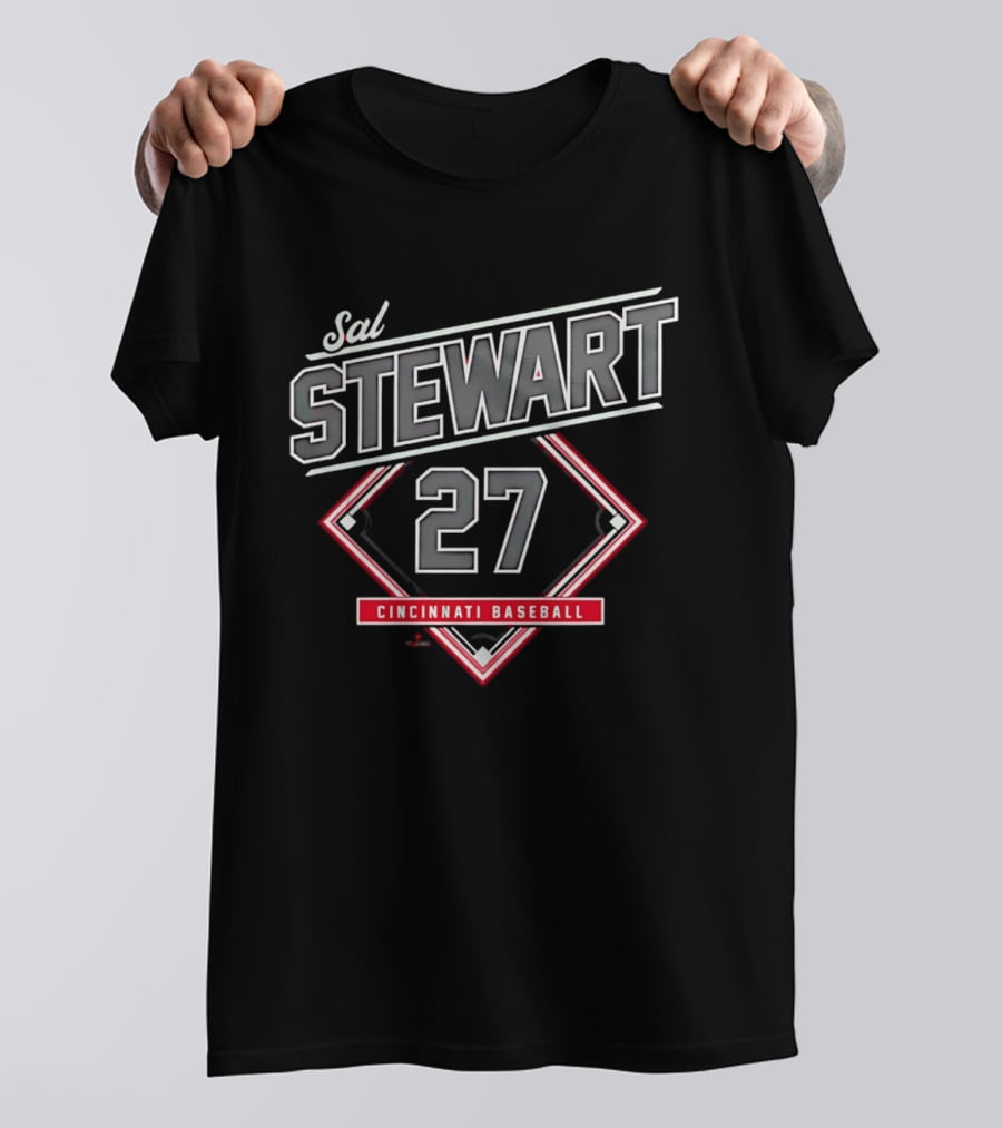 Sal Stewart 27 Cincinnati Baseball T-Shirt