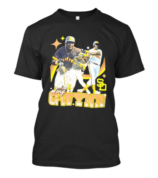 San Diego Padres Tony Gwynn Baseball Legend Collage T-Shirt