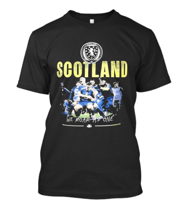 Scotland We Roar As One Team Spirit Rugby Union T-Shirt