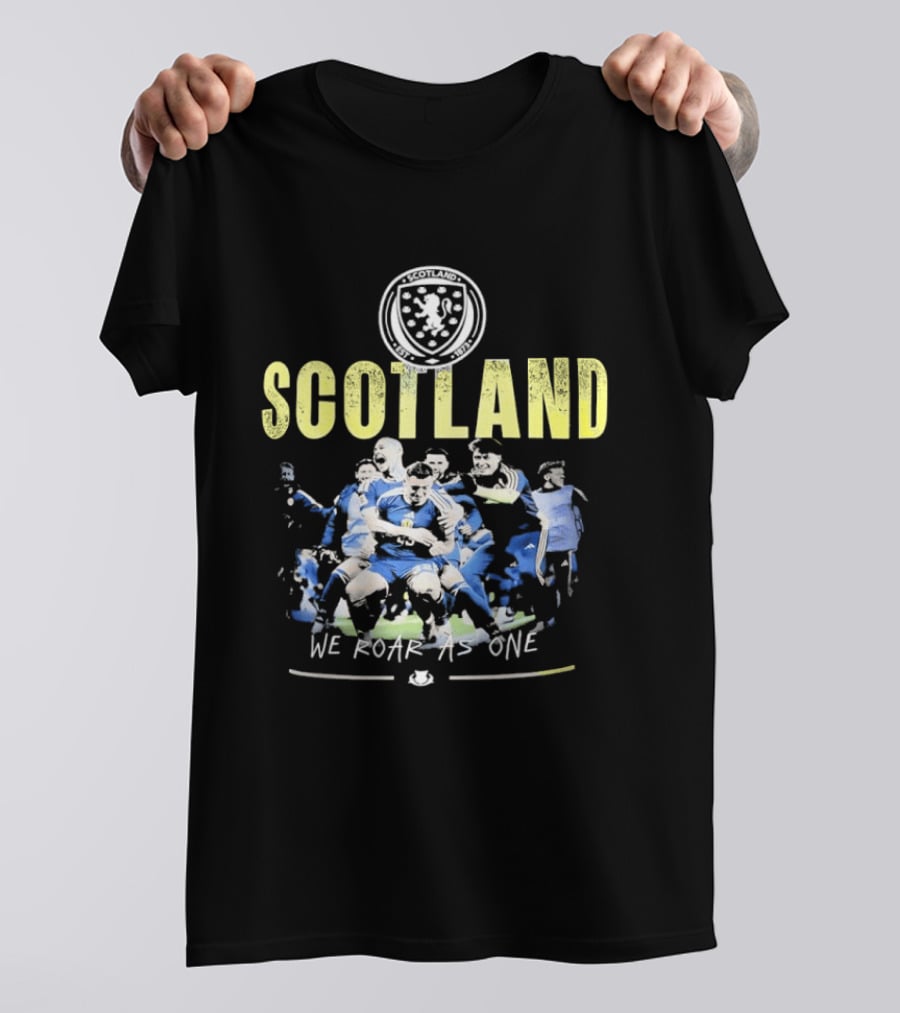 Scotland We Roar As One Team Spirit Rugby Union T-Shirt