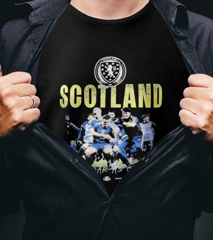 Scotland We Roar As One Team Spirit Rugby Union T-Shirt