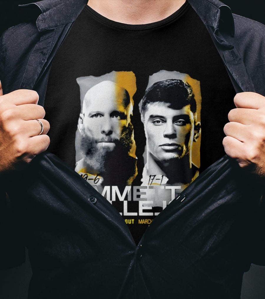 UFC Fight Night Emmett Vallejos Featherweight Bout March 2026 T-Shirt