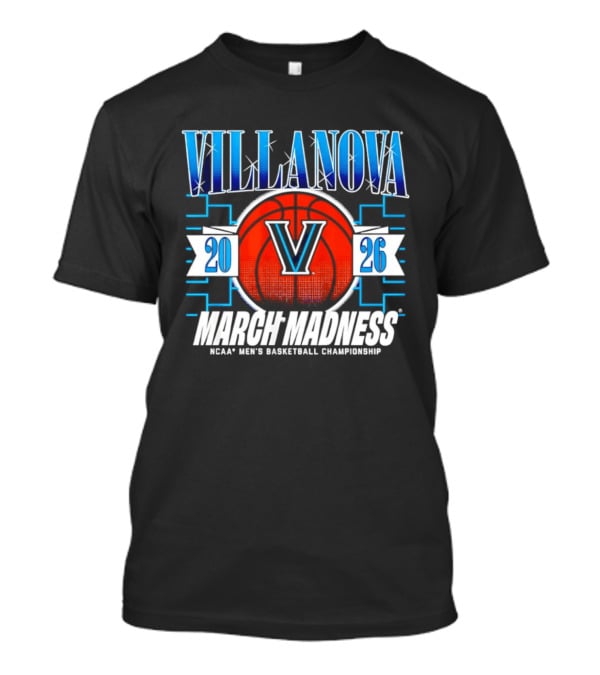 Villanova Wildcats NCAA Men's Basketball Championship 2026 March Madness T-Shirt
