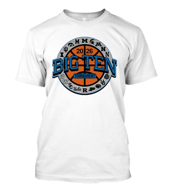 Big Ten 2026 Basketball Tournament All Team Pinwheel Michigan Ohio State Iowa Penn State UCLA Tournament T-Shirt