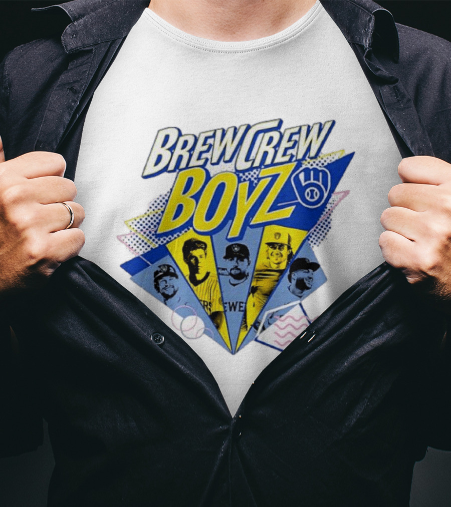 Brew Crew Boyz 2026 Brewers Night Baseball Icons Celebration T-Shirt