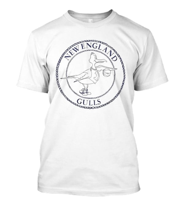 New England Gulls WPBL Team Basketball Bird T-Shirt