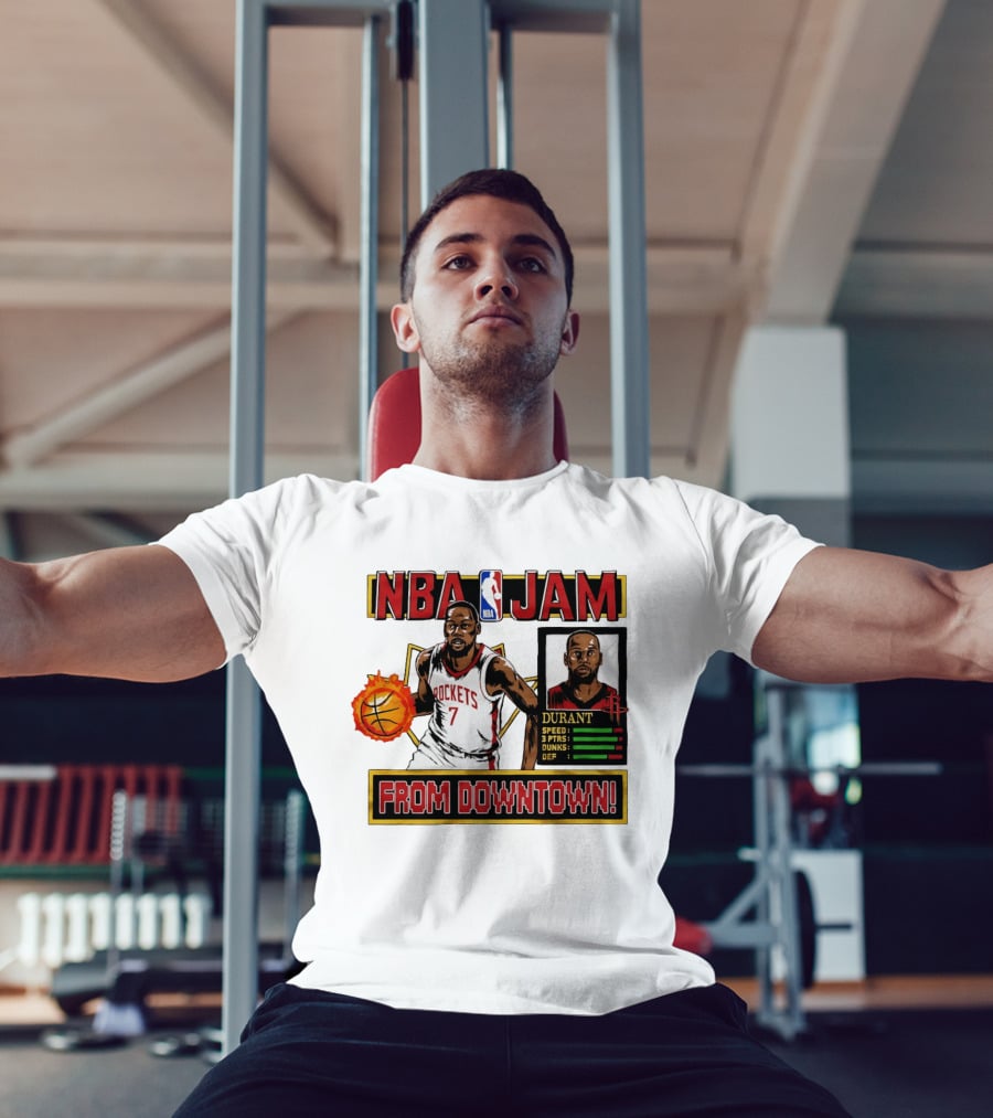 NBA Jam Durant Houston Rockets 7 From Downtown T-Shirt