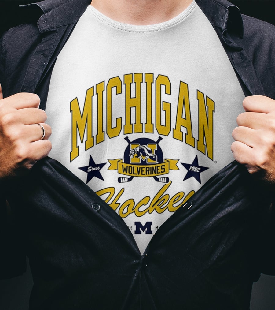Michigan Wolverines Hockey Ann Arbor Heritage Since 1922 T-Shirt
