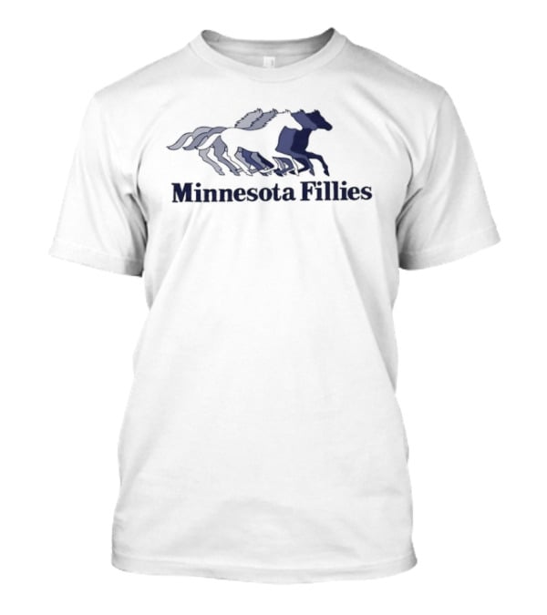 Minnesota Fillies WPBL Basketball Team Emblem Horses T-Shirt