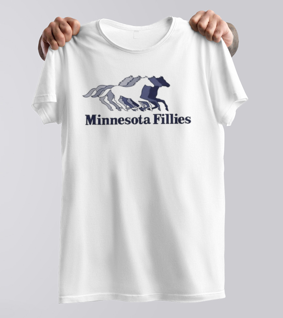 Minnesota Fillies WPBL Basketball Team Emblem Horses T-Shirt