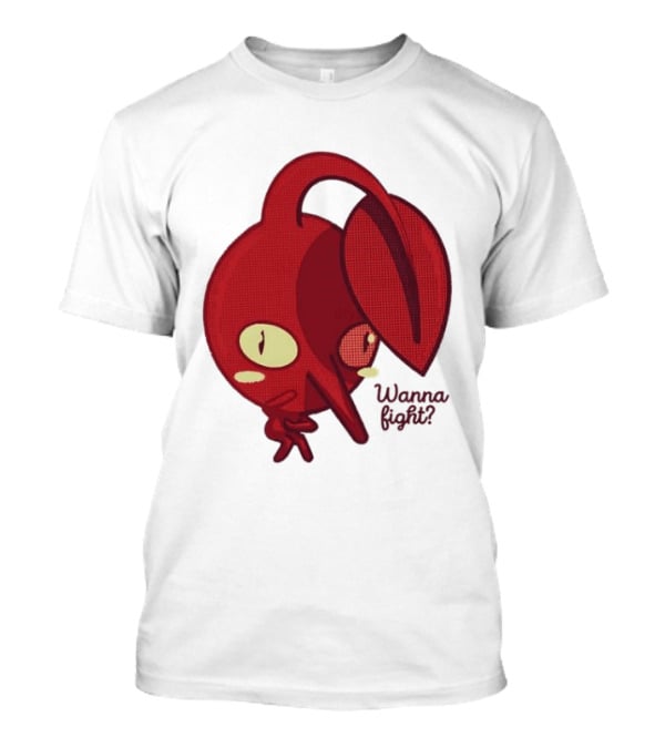 Red Pikmin Wanna Fight Video Game T-Shirt
