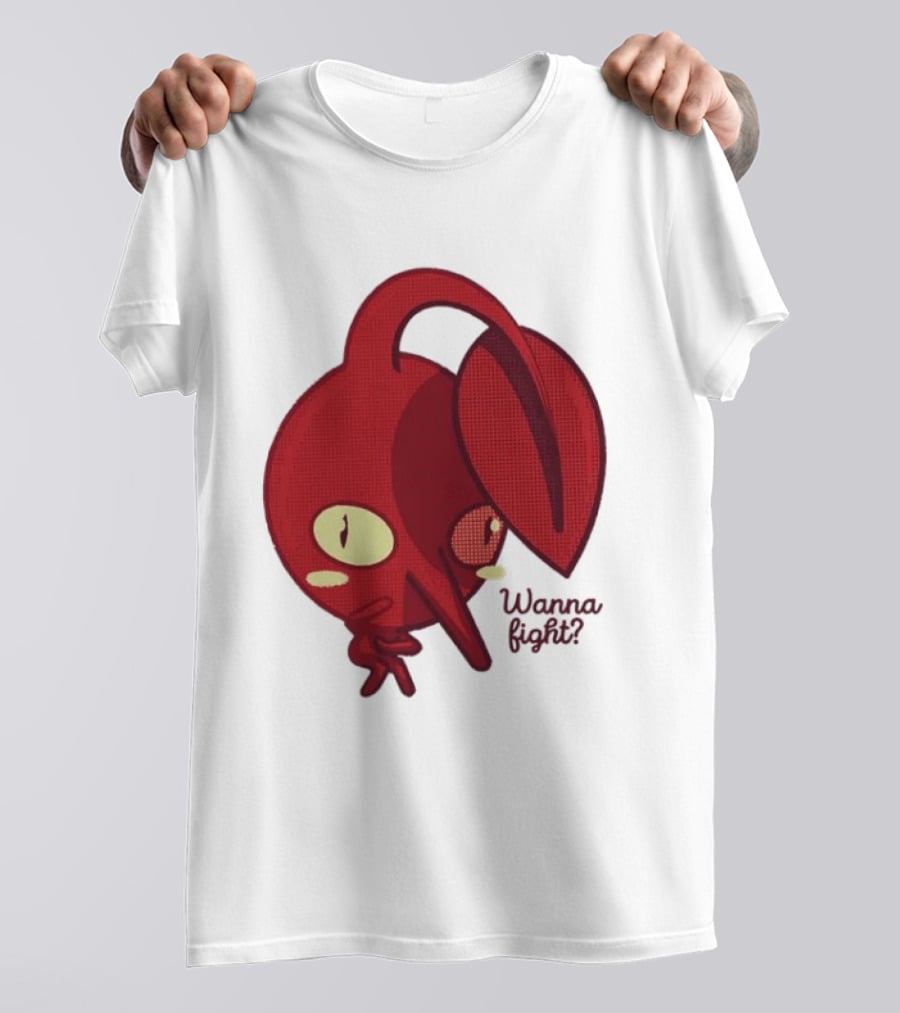Red Pikmin Wanna Fight Video Game T-Shirt
