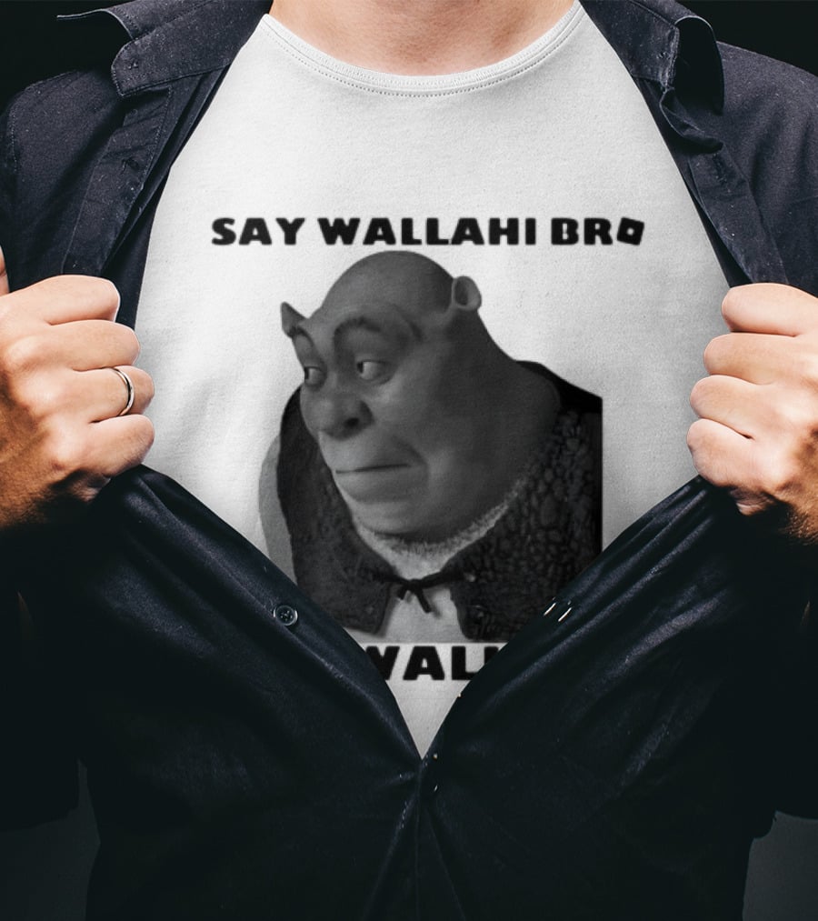 Shrek Say Wallahi Bro Meme Face Roblox T-Shirt